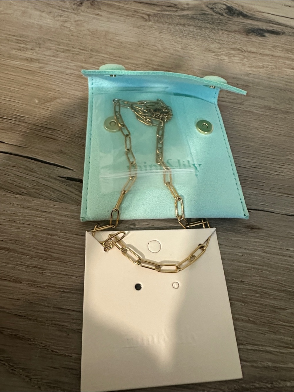 Gold Paperclip Chain Necklace - Women's Fashion Jewelry